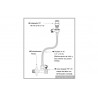 Kit Llave Angular + Flexible de Vinilo HI-HI 1/2"X15/16"