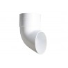 Codo Canaleta Corto M-H BCO 80MMx65°