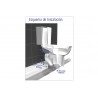 Codo Adaptador WC Salida Horizontal 30,5 (CM)