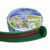 Manguera Enmallada Extra Verde Línea Roja