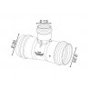 Tee PVC Colector 3 Campanas Goma Verde SN-8