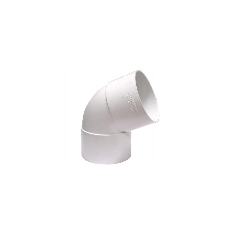 Codo Canaleta Hembra / Hembra Blanco 75 mm x 65°