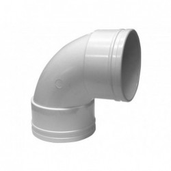 Codo Canaleta Hembra / Hembra Blanco 75 mm x 87,5°