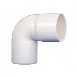 Codo Canaleta Macho / Hembra Blanco 75 mm x 87,5°