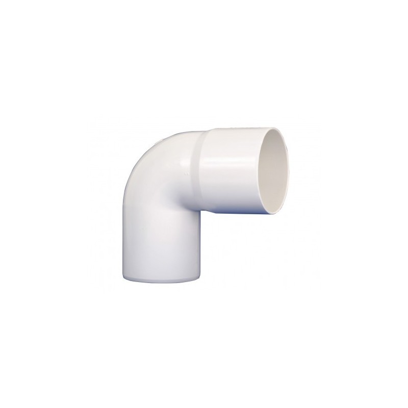 Codo Canaleta Macho / Hembra Blanco 75 mm x 87,5°