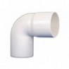 Codo Canaleta Macho / Hembra Blanco 75 mm x 87,5°
