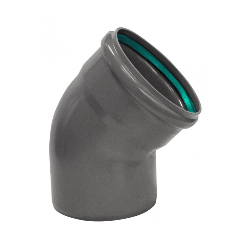 Codo 45º Colector con Anillo Verde SN-4