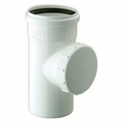 Tee Registro Sanitario Blanco