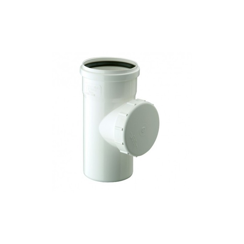 Tee Registro Sanitario Blanco