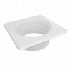 Soporte Cuadrado Blanco Sin Rejilla