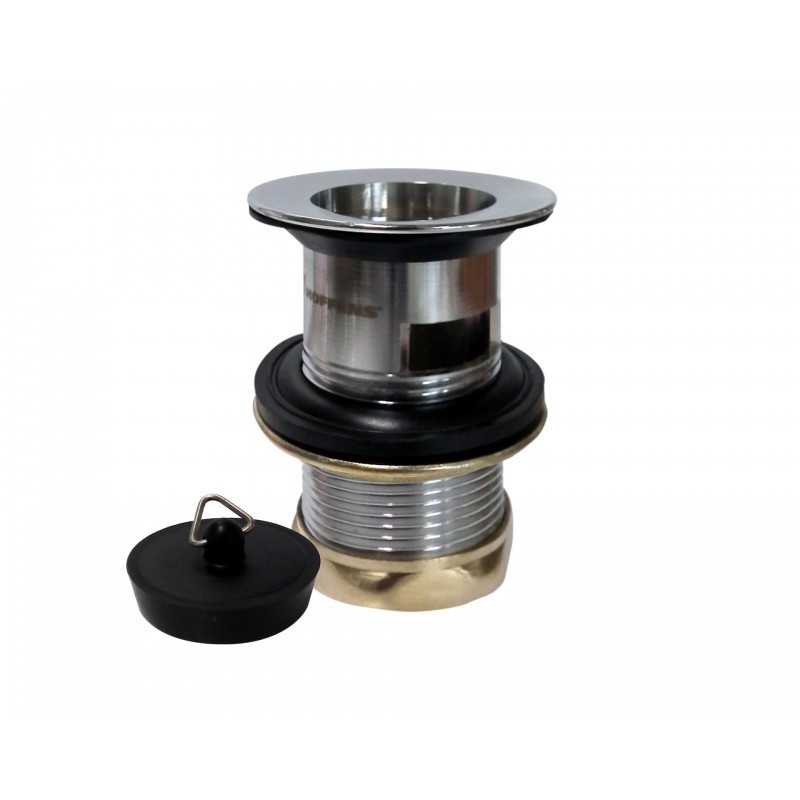 Desagüe Metálico Lavatorios 1 1/4" con Rebalse