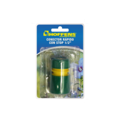 Conector Rápido con Stop 1/2" Blister