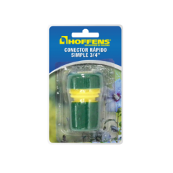 Conector Rápido Simple 3/4" Blister