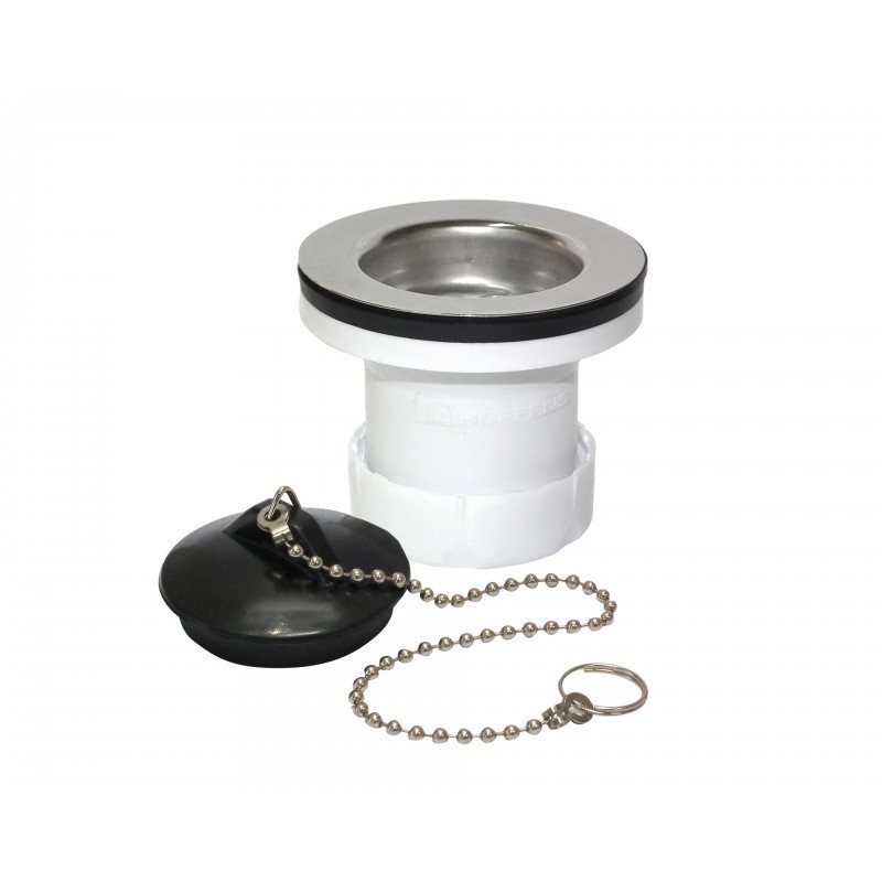 Desagüe 1 1/2 Rejilla Inoxidable con Tapón y Cadena