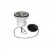 Desagüe Lavatorio 1 1/4" Rejilla Inoxidable con Tapón y Cadena