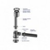 Sifón Urinario Cromado Salida 40 mm con Tubo Salida 20 Cm