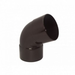 Codo Canaleta Hembra / Hembra Marrón 80mm x 65º.