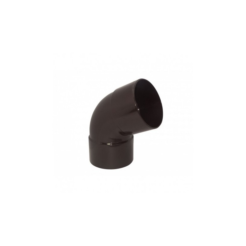 Codo Canaleta Hembra / Hembra Marrón 80mm x 65º.
