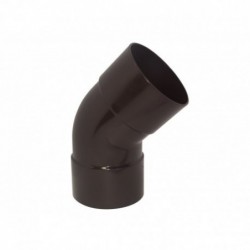 Codo Canaleta Hembra / Hembra Marrón 80mm x 45º.