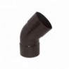 Codo Canaleta Hembra / Hembra Marrón 80mm x 45º.