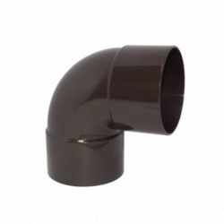 Codo Canaleta Hembra / Hembra Marrón 80mm x 87.5º.
