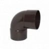 Codo Canaleta Hembra / Hembra Marrón 80mm x 87.5º.
