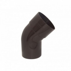 Codo Canaleta Macho / Hembra Marrón 80mm x 45º.
