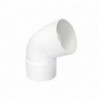 Codo Canaleta Hembra / Hembra Blanco 80mm x 65º
