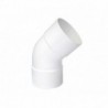 Codo Canaleta Hembra / Hembra Blanco 80mm x 45º