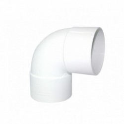 Codo Canaleta Hembra / Hembra Blanco 80mm x 87.5º.