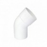 Codo Canaleta Macho / Hembra Blanco 80mm x 45º