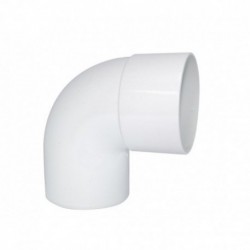 Codo Canaleta Macho / Hembra Blanco 80mm x 87,5º