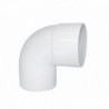 Codo Canaleta Macho / Hembra Blanco 80mm x 87,5º
