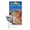 Botón superior cromado para estanque