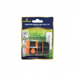 Conector Rápido con Stop Premium 1/2" Blister