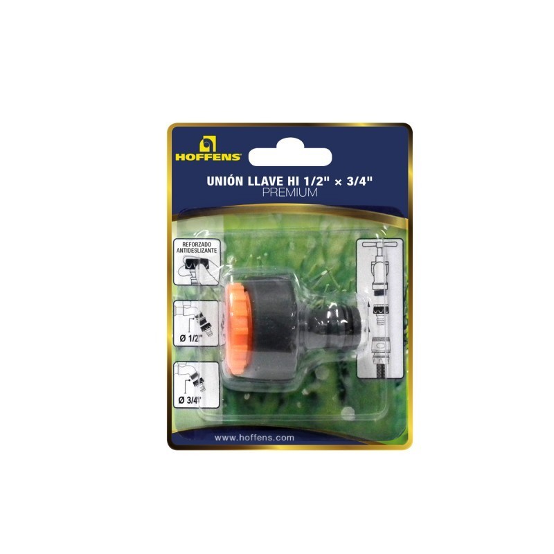 Unión llave Premium HI 1/2" x 3/4" Blister