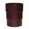 Adaptador Bajada Canaleta 80 x 75 mm café