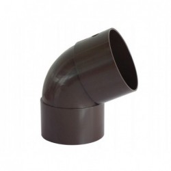 Codo Canaleta Hembra / Hembra Marrón 75 mm x 65°
