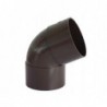 Codo Canaleta Hembra / Hembra Marrón 75 mm x 65°