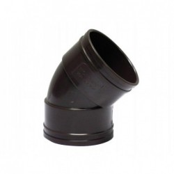 Codo Canaleta Hembra / Hembra Marrón 75 mm x 45°