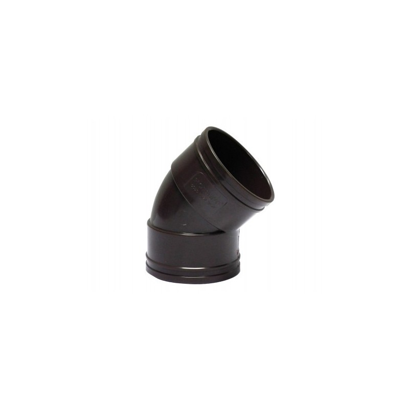 Codo Canaleta Hembra / Hembra Marrón 75 mm x 45°