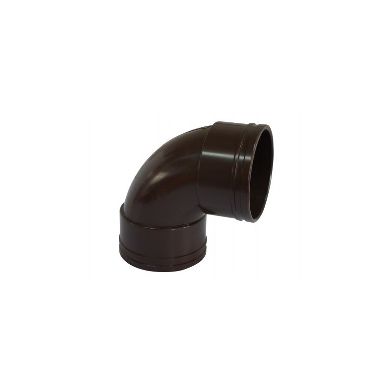 Codo Canaleta Hembra / Hembra Marrón 75 mm x 87,5°