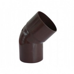 Codo Canaleta Macho / Hembra Marrón 75 mm x 45°