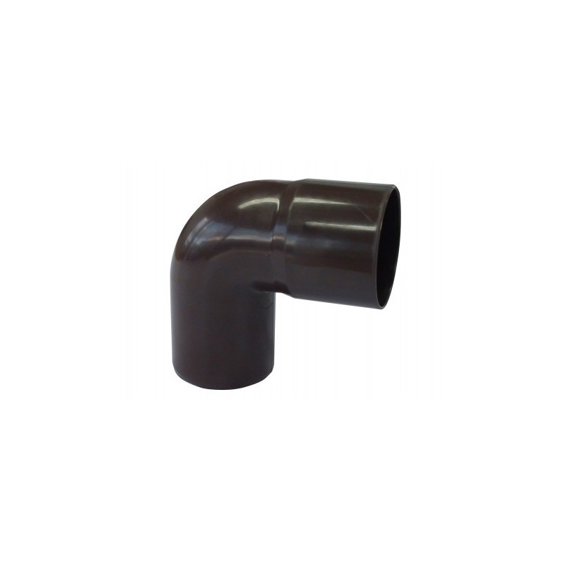 Codo Canaleta Macho / Hembra Marrón 75 mm x 87,5°
