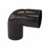 Codo Canaleta Macho / Hembra Marrón 75 mm x 87,5°