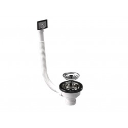 Desagüe Utility 1 1/2 con Rebalse Rejilla Inox