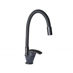 Monomando Lavaplatos Cuello Flexible Allegra Black