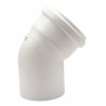 Codo Sanitario Blanco 45º
