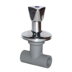 LLAVE DE PASO CROMADA LARGA PP-R BETA Vástago 3,5 CMS.