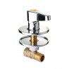 Llave de Gas Encimera Cromada Montaje Rápido